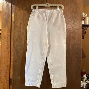 Women’s white stretch jeans, cotton/spandex, 6P